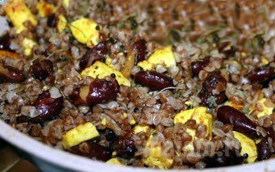 Гречка с сыром и фасолью Гречка с сыром и фасолью