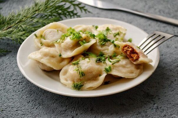 Пельмени с чечевицей