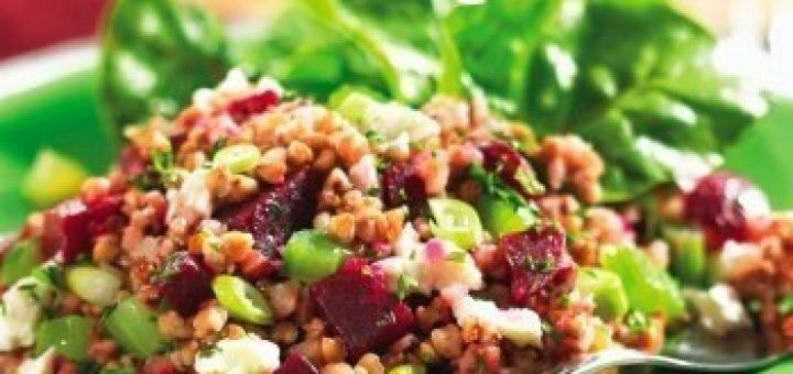 Перловая (пшеничная) каша со свеклой