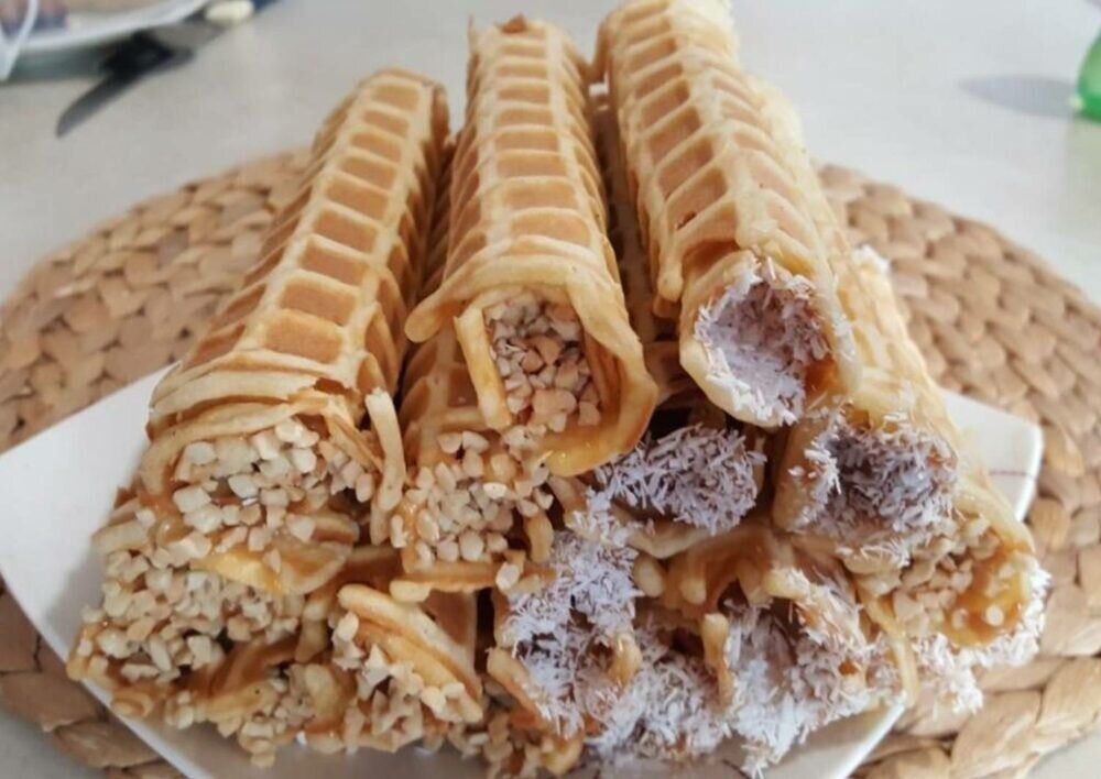 Вафельные трубочки со сгущенкой