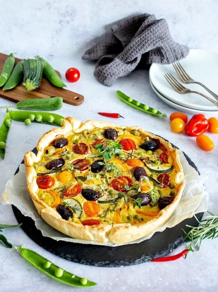 Киш с овощами 