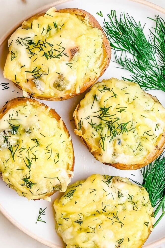 Запеченный картофель с сыром 