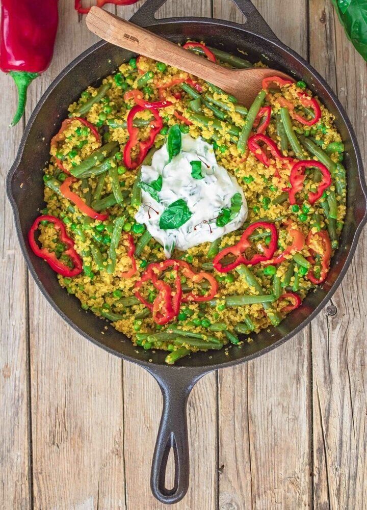 Киноа с овощами