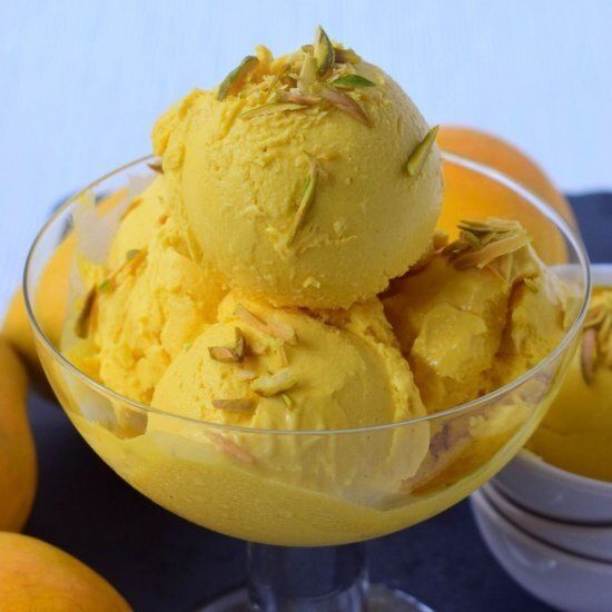 Мороженое из манго